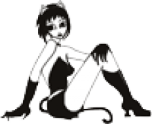 Sitting catgirl.